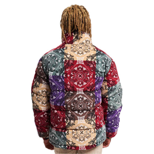Karl Kani Ανδρικό μπουφάν Retro Paisley Corduroy Puffer Jacket